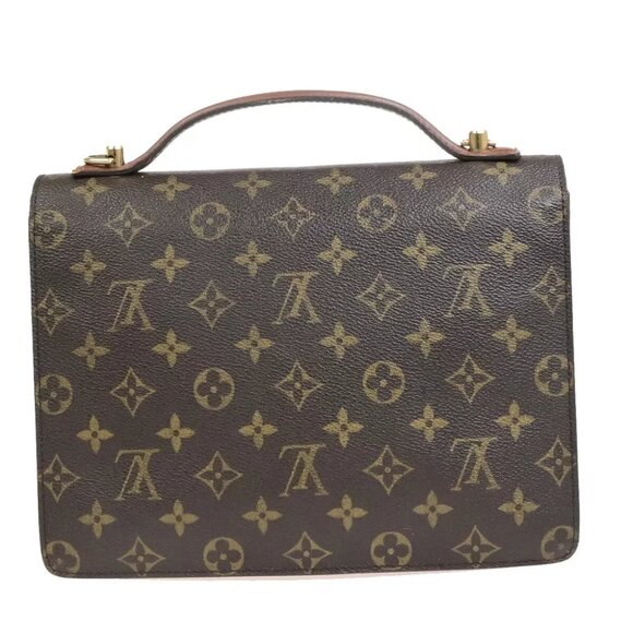 LOUIS VUITTON Monceau 26 Shoulder Hand Bag Monogram Leather Brown - Picture 3 of 14